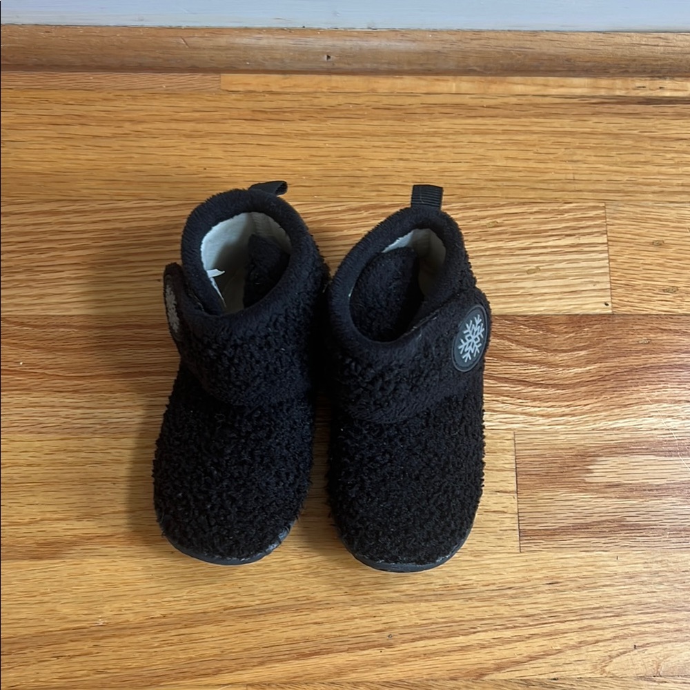 Cozy Black Kids Boots